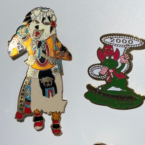 Shriners Mason Eastern Star Misc Items Lot Earrings Cuff Links Pin Magnets - Picture 4 of 10